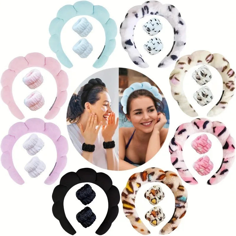 3pc Sponge Spa Headband