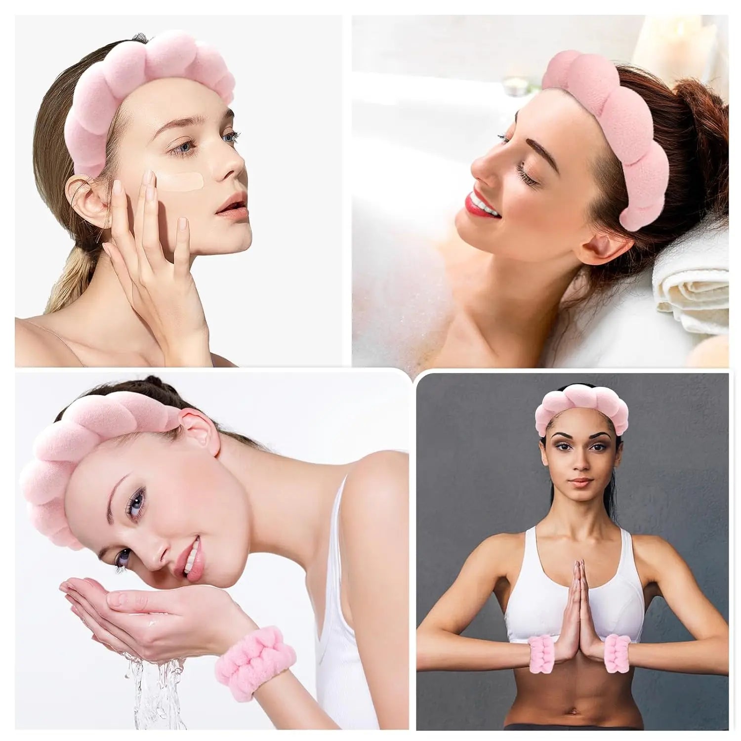 3pc Sponge Spa Headband