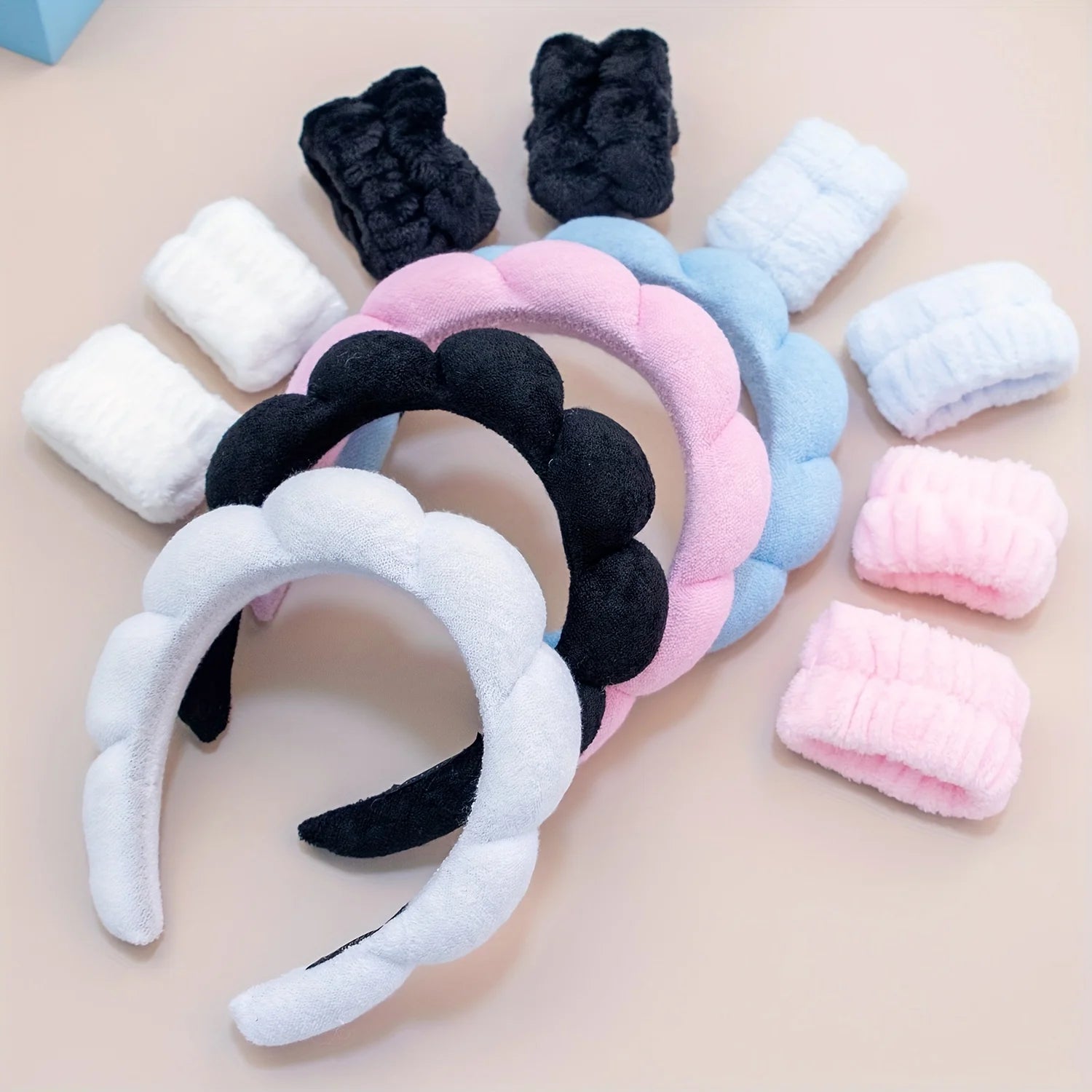 3pc Sponge Spa Headband