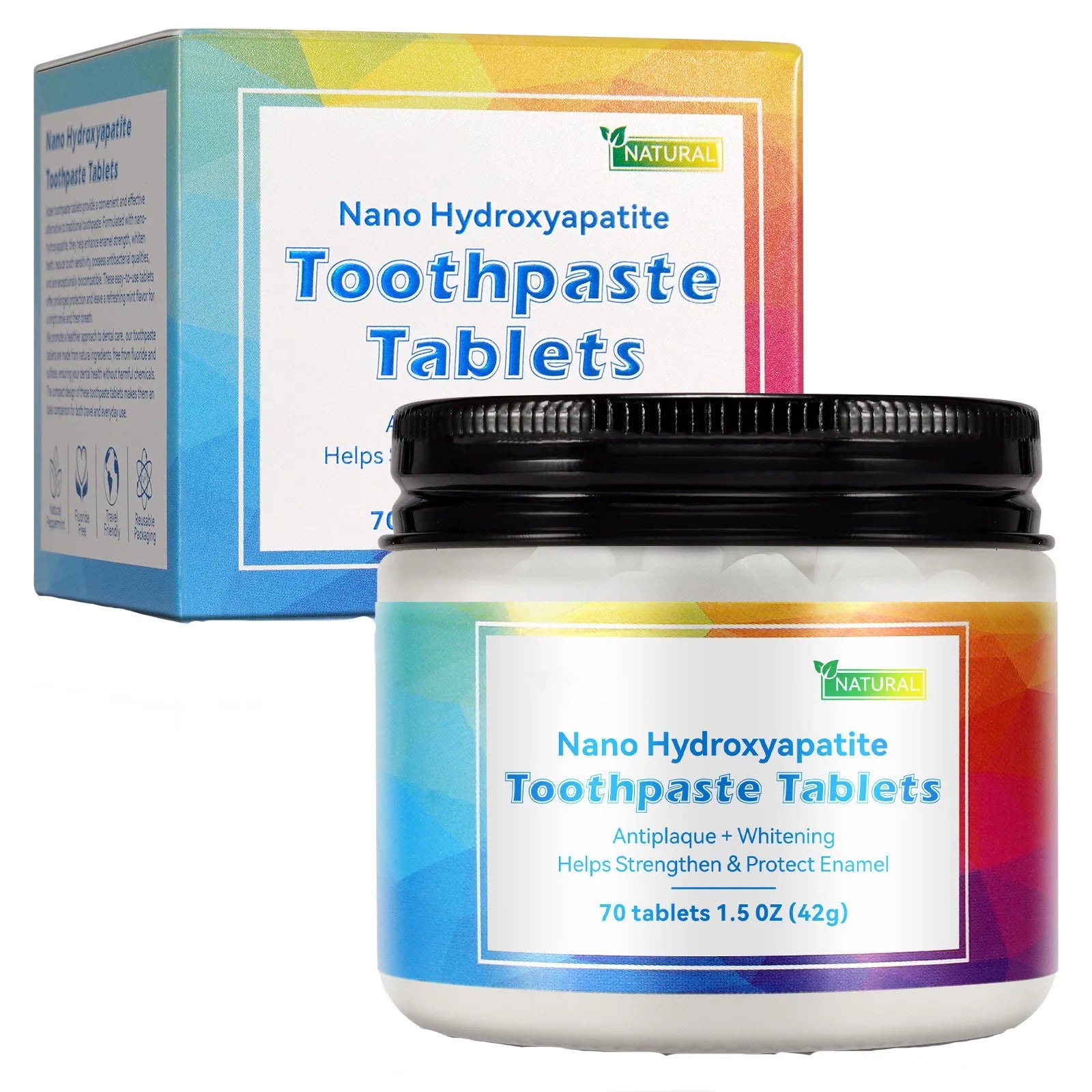 Nano Hydroxyapatite, Flouride & Plastic Free, Eco & Travel Friendly - Remineralize with NHA