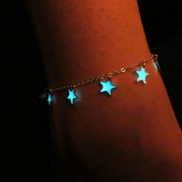 Vintage Beach Style Light Stars Anklets