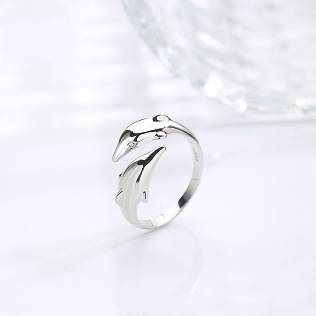 Simple Fashion Silver Leaf Ring