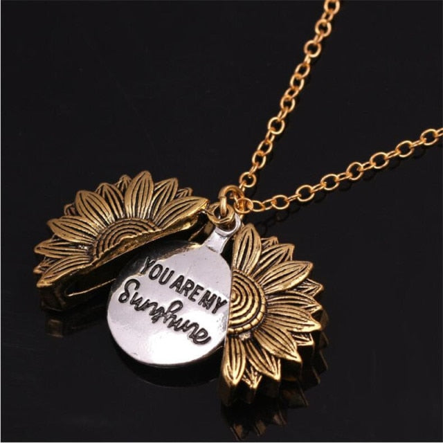 You Are My Sunshine Flower Necklace