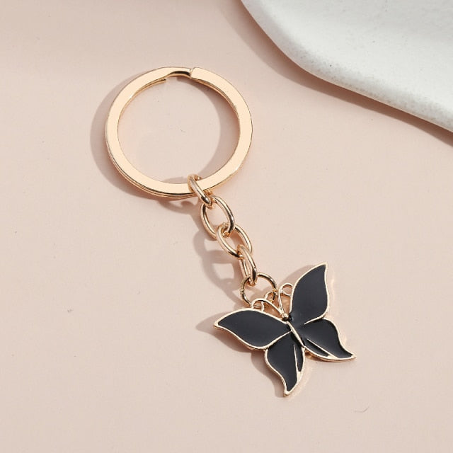 New Colorful Enamel Butterfly Keychain